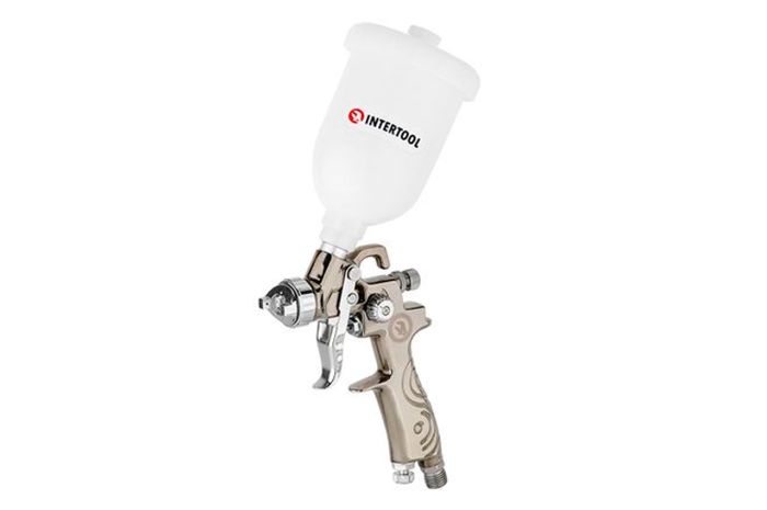 Краскопульт пневматический LVMP Intertool ⌀0.8мм x 250мл ВБ (PT-0129)