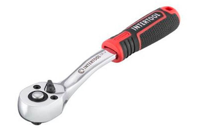 Рукоятка із храповим механізмом Intertool 1/4" x 72T Storm (ET-8001)
