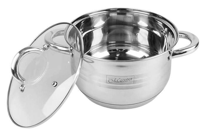 Кастрюля нержавеющая Maestro 180 мм x 2.9 л (MR-3513-18)