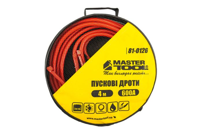 Провода пусковые Mastertool 600 A x 4 м (81-0126)