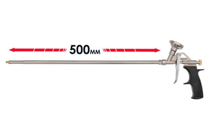 Пістолет для піни Intertool 630мм нікель (PT-0650)
