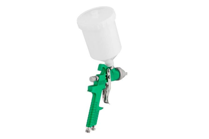 Краскопульт пневматический HVLP Intertool 600 мл x 1.3 мм верхний бак (PT-0117)