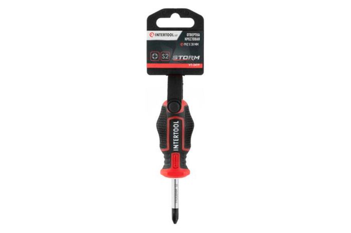 Викрутка Intertool PH2 x 38 мм Storm (VT-3419)