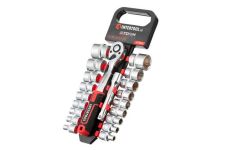 Набір інструменту на планці Intertool 1/2" x 20 од. Storm (ET-8016)