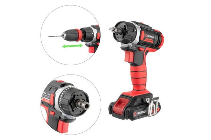Шуруповерт акумуляторний Intertool 18 В Storm (WT-0317)