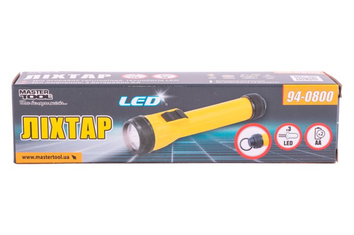 Ліхтар ручний Mastertool 3LED x 1 Вт (94-0800)