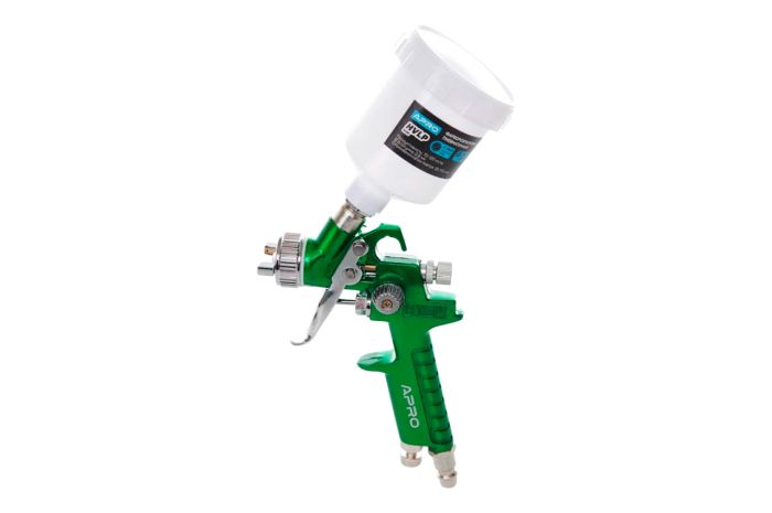 Краскопульт пневматический HVLP Apro 100 мл x 0.8 мм ВБ пластик (850030)