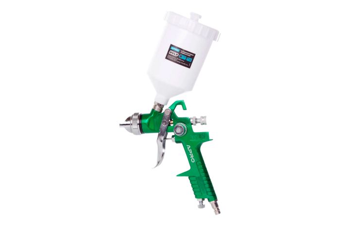 Краскопульт пневматический HVLP Apro 600 мл x 1.3 мм ВБ пластик (850032)