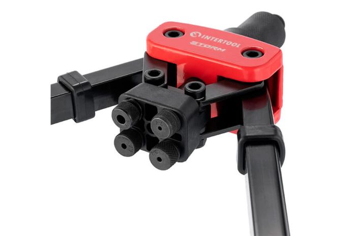 Пістолет для заклепок Intertool-Storm 360 x ø2.4 x 3.2 x 4 x 4.8 x 6.4 мм дворучний (RT-0018)