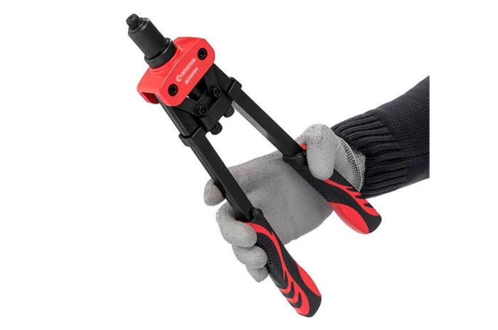 Пістолет для заклепок Intertool-Storm 360 x ø2.4 x 3.2 x 4 x 4.8 x 6.4 мм дворучний (RT-0018)