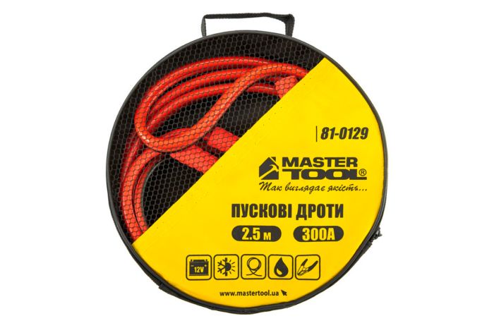 Провід пусковий Mastertool – 300A x 2.5 м (81-0129)
