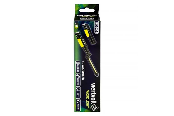 Ліхтар магнітний Vertvoll 2LED (1COB) x 5Вт Li-ion (RX-8009)