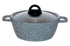 Каструля антипригарна Biol 200мм x 2л Granite Grey (К206РС)