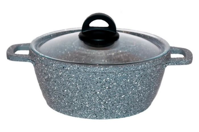 Кастрюля антипригарная Biol 200мм x 2л Granite Grey (К206РС)