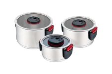 Набор посуды нержавеющий Maestro 1.8 x 3.4 x 5.8л (3шт) (MR-3530-6)