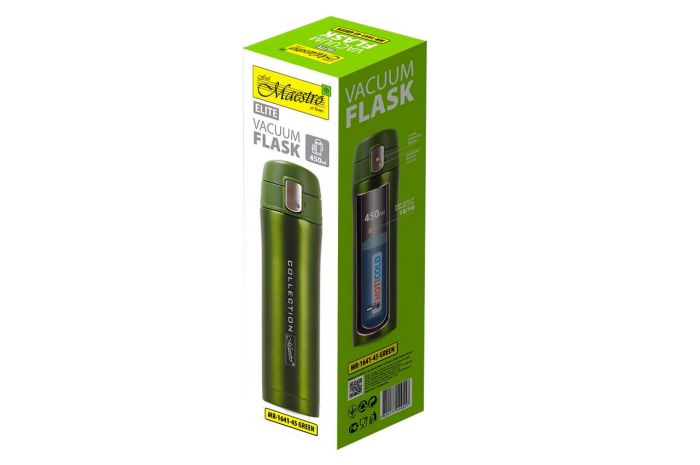 Термокружка Maestro 450мл Collection зеленая (MR-1641-45-GREEN)