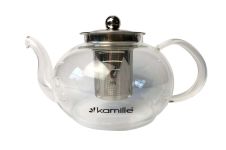 Чайник скляний вогнетривкий Kamille 800мл із заварником (0783M)