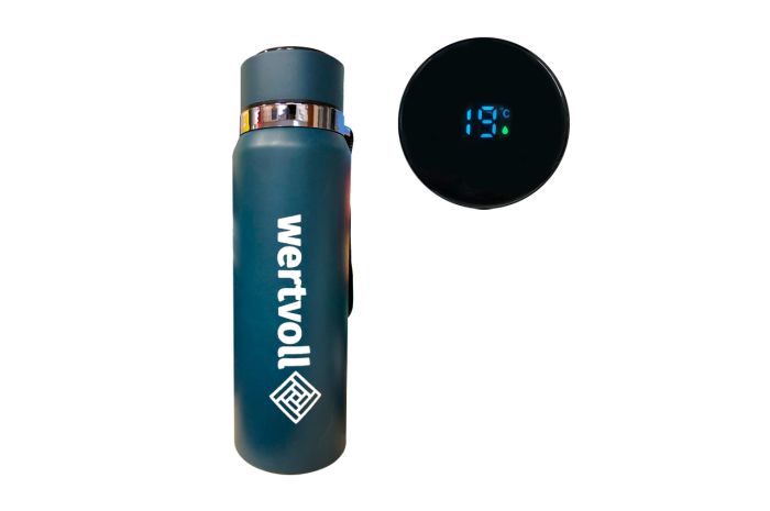 Термос WERTVOLL 800мл Dream LED синий (RX-7001BU)