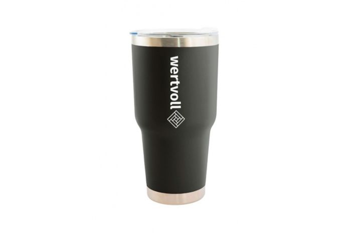 Термокружка WERTVOLL 900мл Yummy чорна (RX-7002BK)