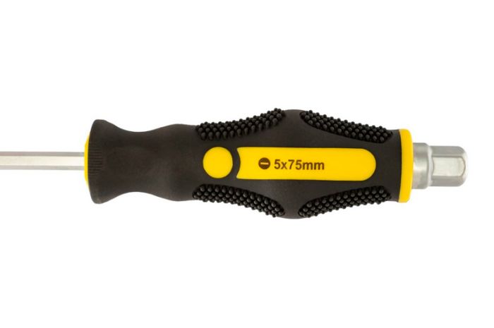 Отвертка ударная Mastertool SL5 x 75мм HEX (49-6575)
