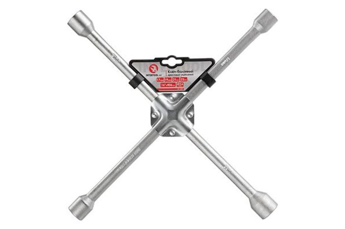 Ключ балонний хрестовий Intertool 17 x 19 x 21 x 22мм (HT-1597)