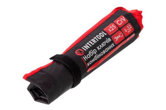Набір ключів ріжково-накидних Intertool 6-32мм в чохлі PRO (25шт) (XT-1526)