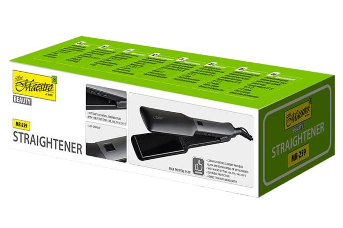 Випрямляч для волосся Maestro 75Вт x 120 x 150 x 180 x 210°C (MR-259)