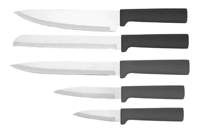 Набор ножей с досками Maestro 5 ножей x 4 доски черный (MR-1412-BLACK)