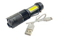 Фонарь тактический X-Balog 95мм x 1LED x 1COB x Li-Ion (160-BL525)