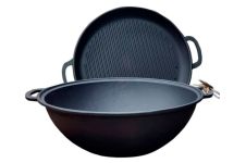 Казан чавунний My-dishes 340мм x 8л татарський (9.8кг) з кришкою-сковородою (Т405СР)