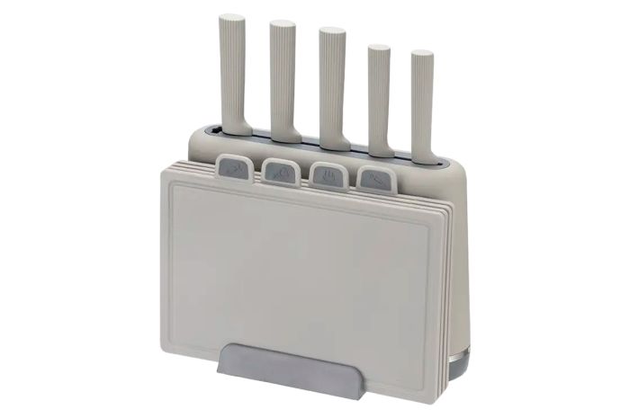 Набор ножей с досками Maestro 5 ножей x 4 доски серый (MR-1412-GREY)