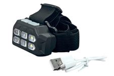 Фонарь налобный аккумуляторный 6SMD (SQ-816)