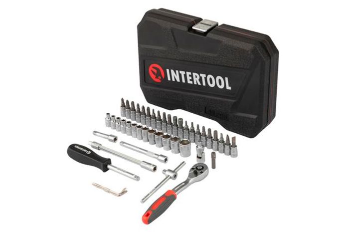 Набір інструменту Intertool 1/4" x 48од RED (ET-9048)
