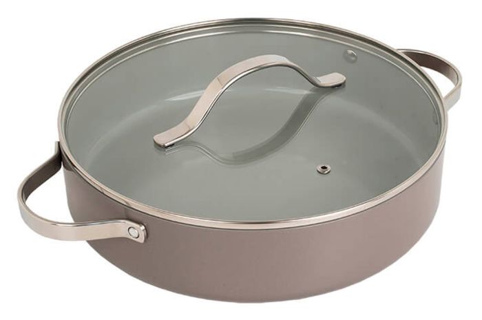 Каструля антипригарна Maestro 280мм x 3.9л низька Ceramic (MR-4009-28S)