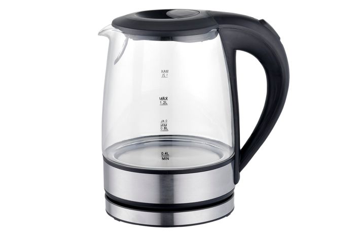 Електрочайник скляний Maestro 1.2л чорний (MR-062-BLACK)