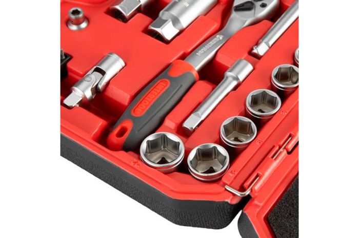 Набор инструмента Intertool 3/8" x 39ед RED (ET-9039)