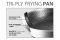 Сковорода антипригарна Maestro 260мм Tri-Ply з кришкою (MR-1216-26)