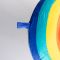 Подушка для шиї Rainbow U-подібна, синій HP-56-13BL