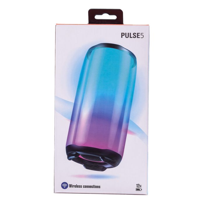 Портативна колонка 8 Вт з підсвічуванням і USB Білий PULSE5W