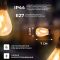 Гірлянда вулична у стилі ретро світлодіодна жовта S14 на 10 LED ламп завдовжки 5 метрів S14Y