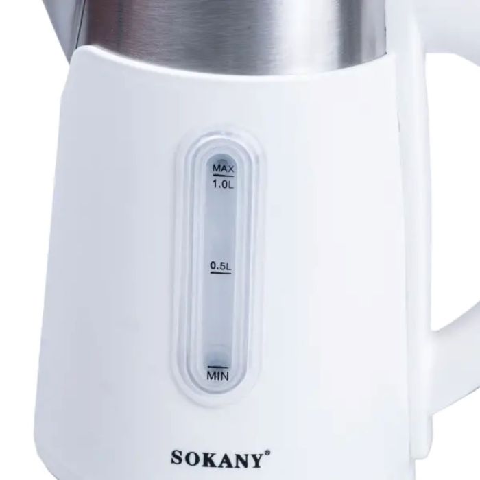 Електрочайник Sokany 1200W Білий SK0808W