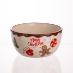 Тарілка супова порцелянова новорічна Merry Christmas 800 мл CR-1-44