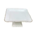 Тортівниця порцелянова на ніжці 20×20 (см) квадратна 120-YH-HG041