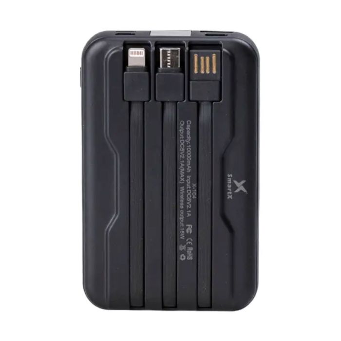 Повербанк з бездротовою зарядкою 10000mah 3 шнури в комплекті X104